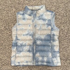 Blue and Cream/Gra Puffer Vest